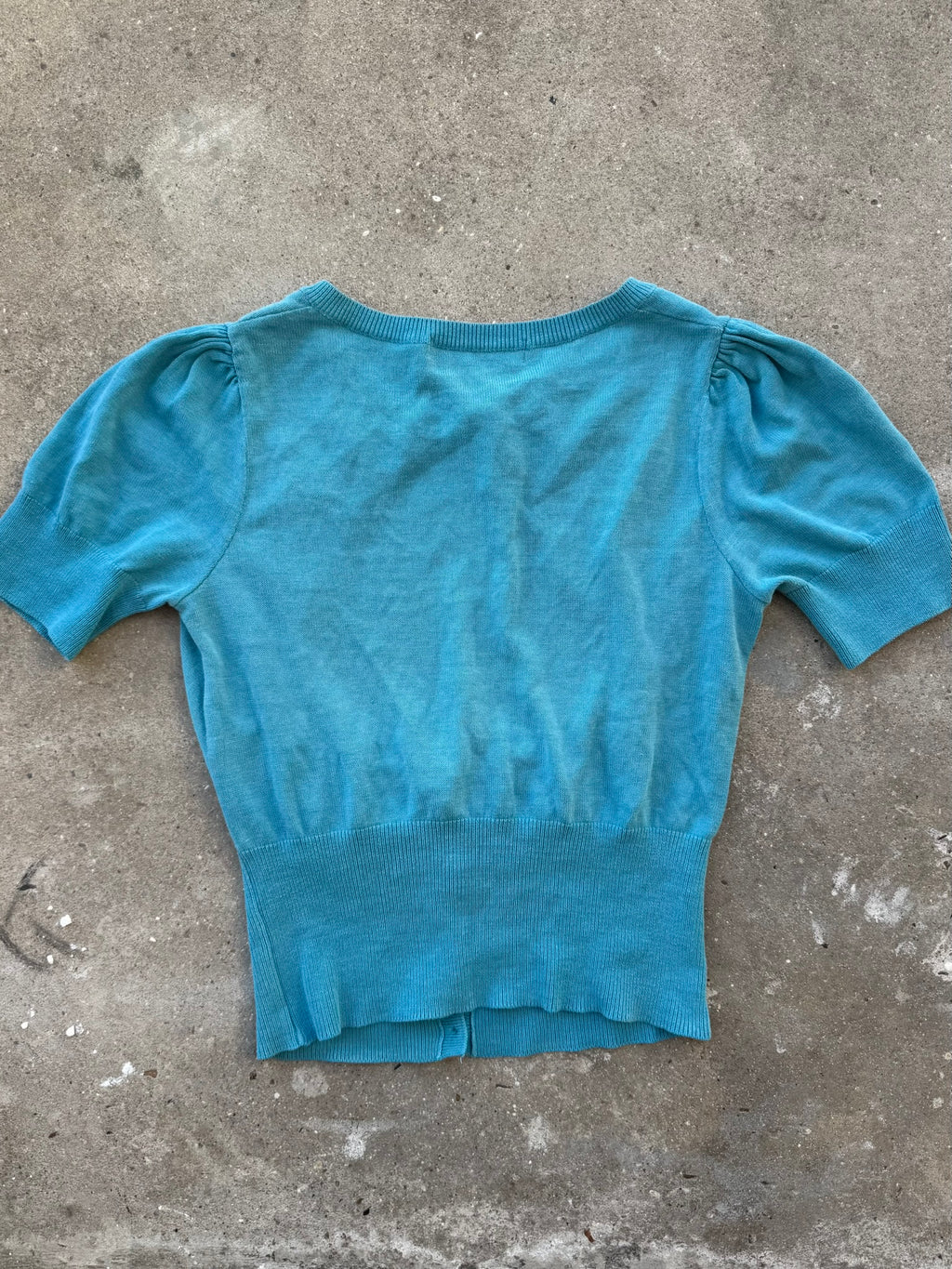 Frankie Morello Top with Front Openwork Neckline