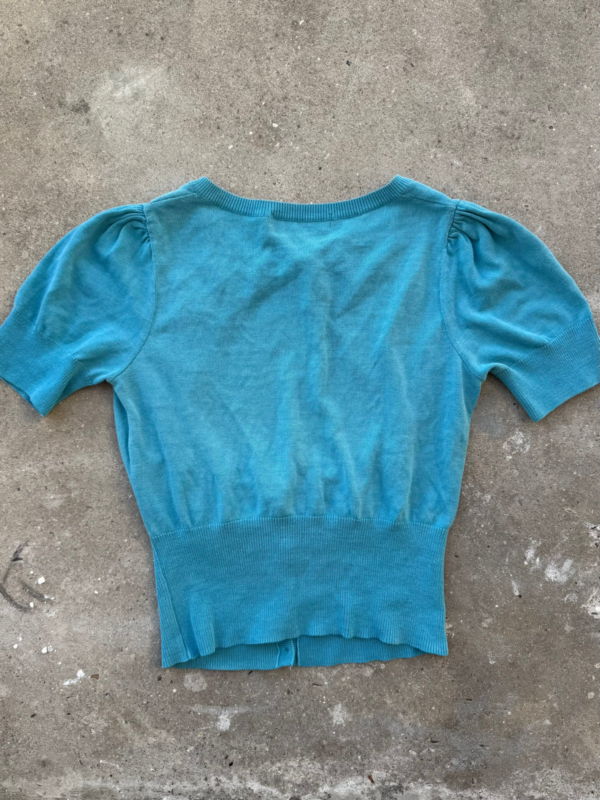 Frankie Morello Top with Front Openwork Neckline