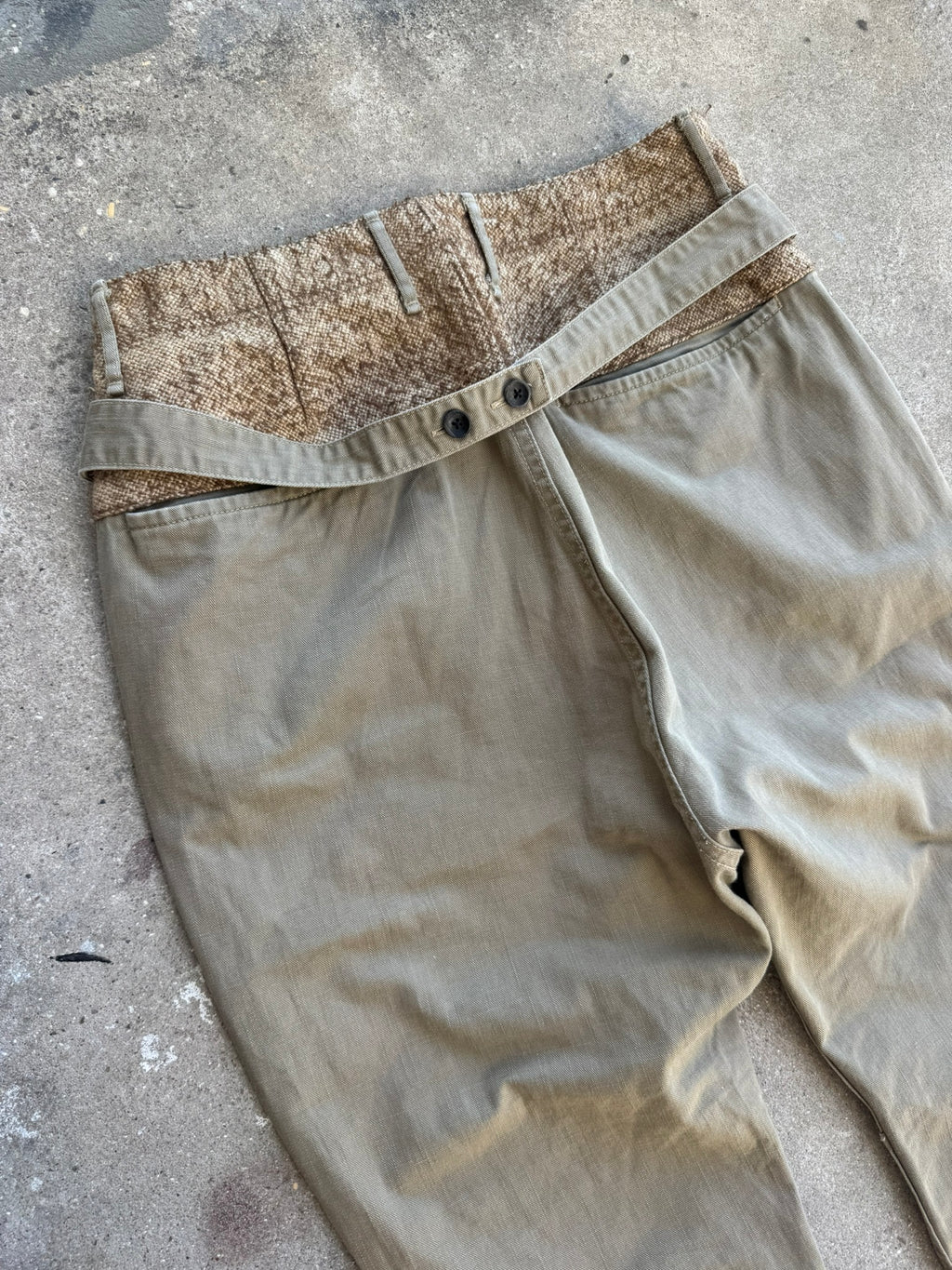 Kapital Baggy Cotton Military Pierrot Pants