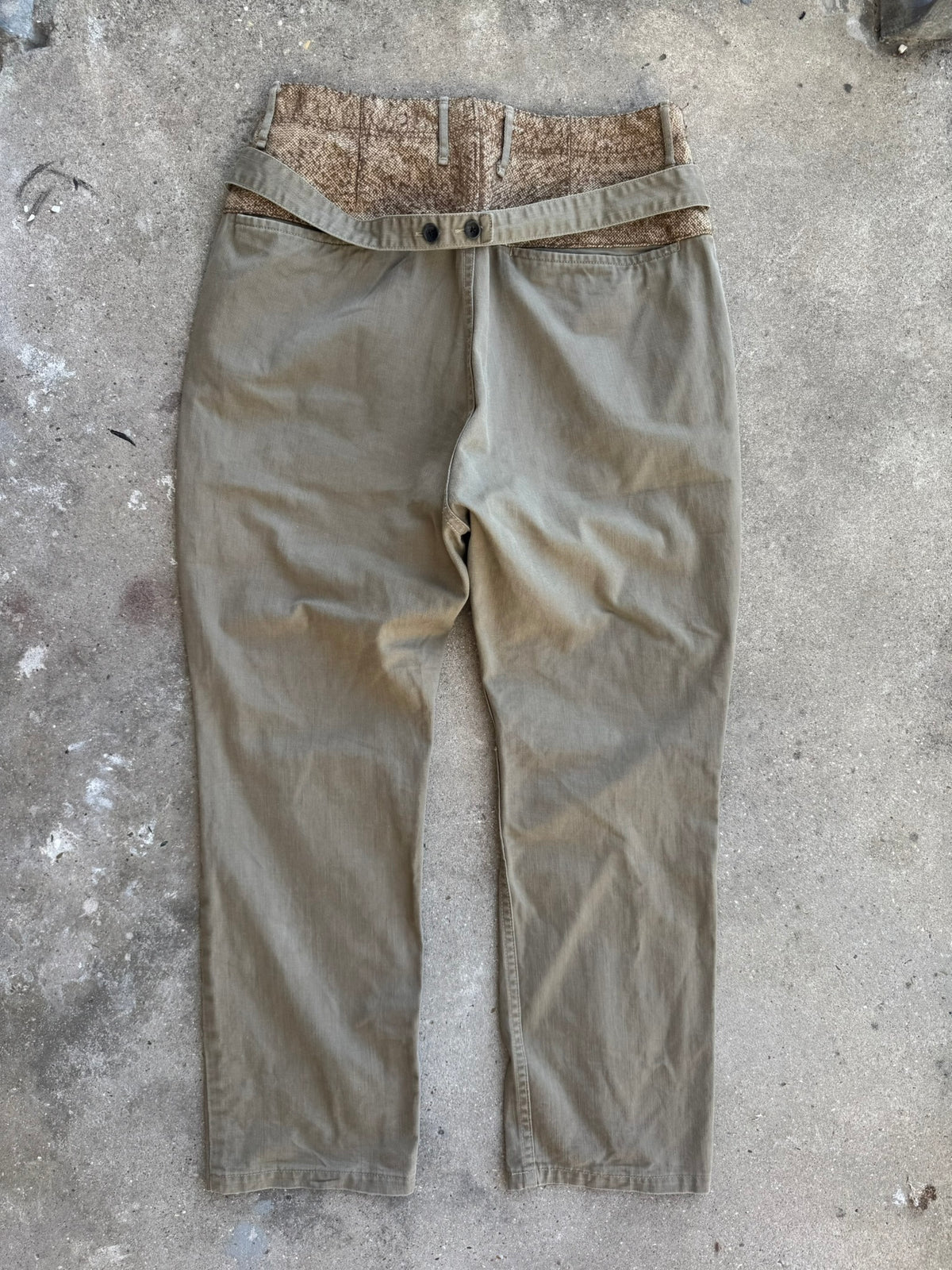 Kapital Baggy Cotton Military Pierrot Pants