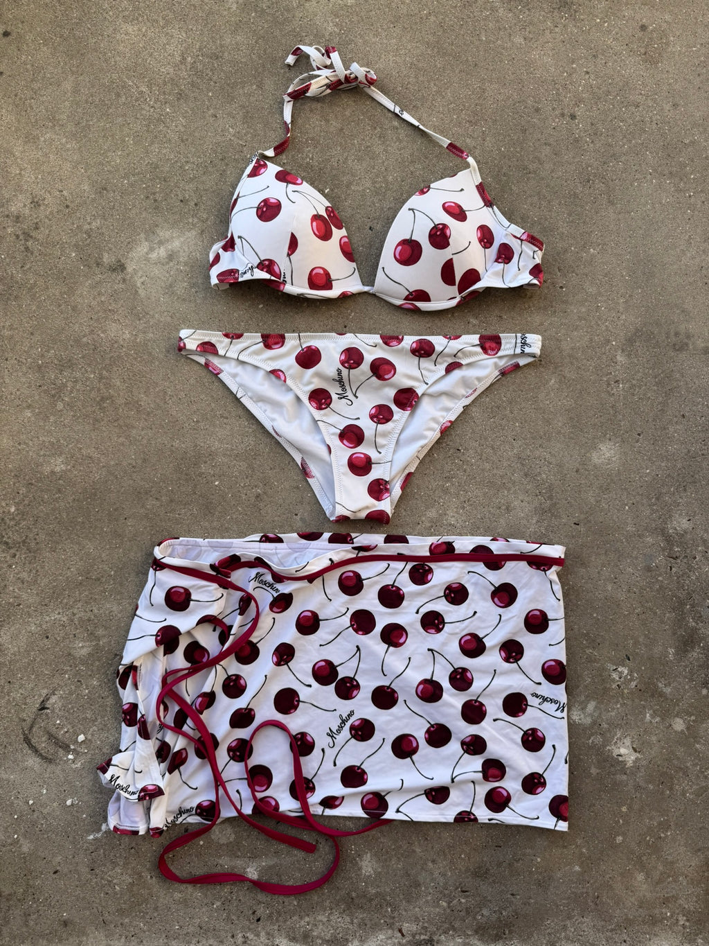 Moschino Bikini Set Cherry Pattern