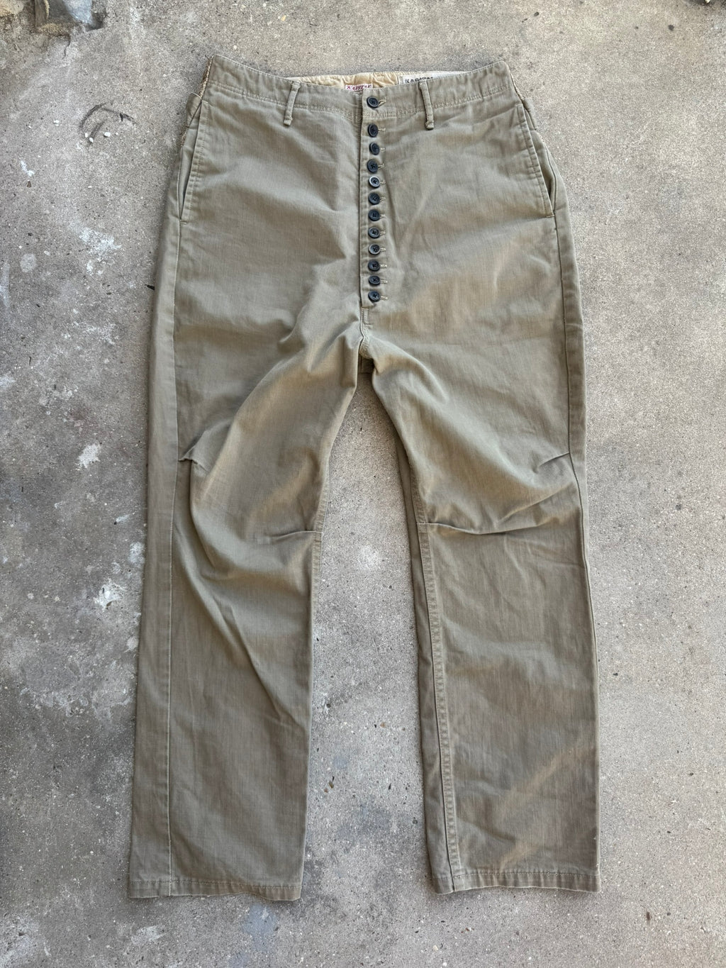 Kapital Baggy Cotton Military Pierrot Pants