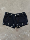 Dolce & Gabbana Cotton Mini Short with Metal Eyelets Details