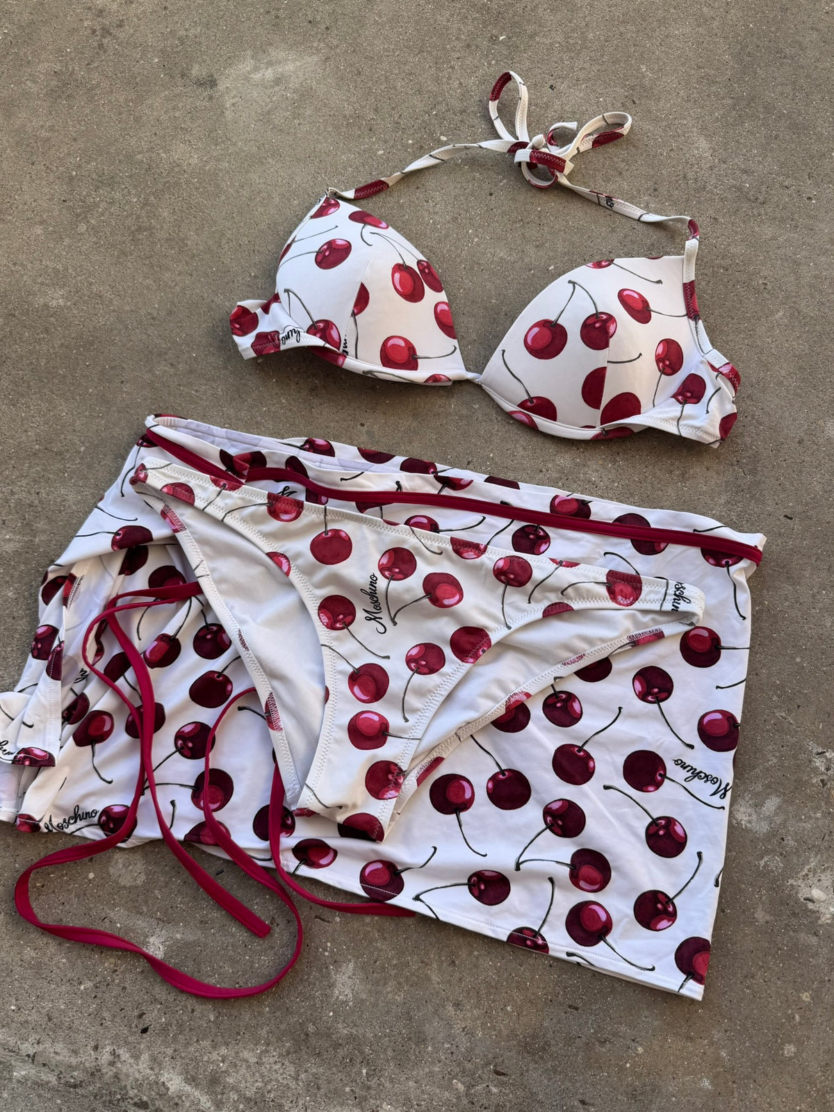 Moschino Bikini Set Cherry Pattern