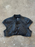 Vintage Mini Cropped Leather Bolero