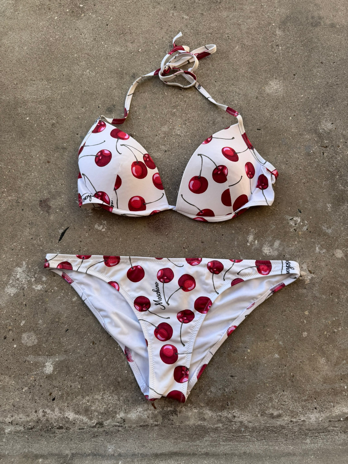 Moschino Bikini Set Cherry Pattern