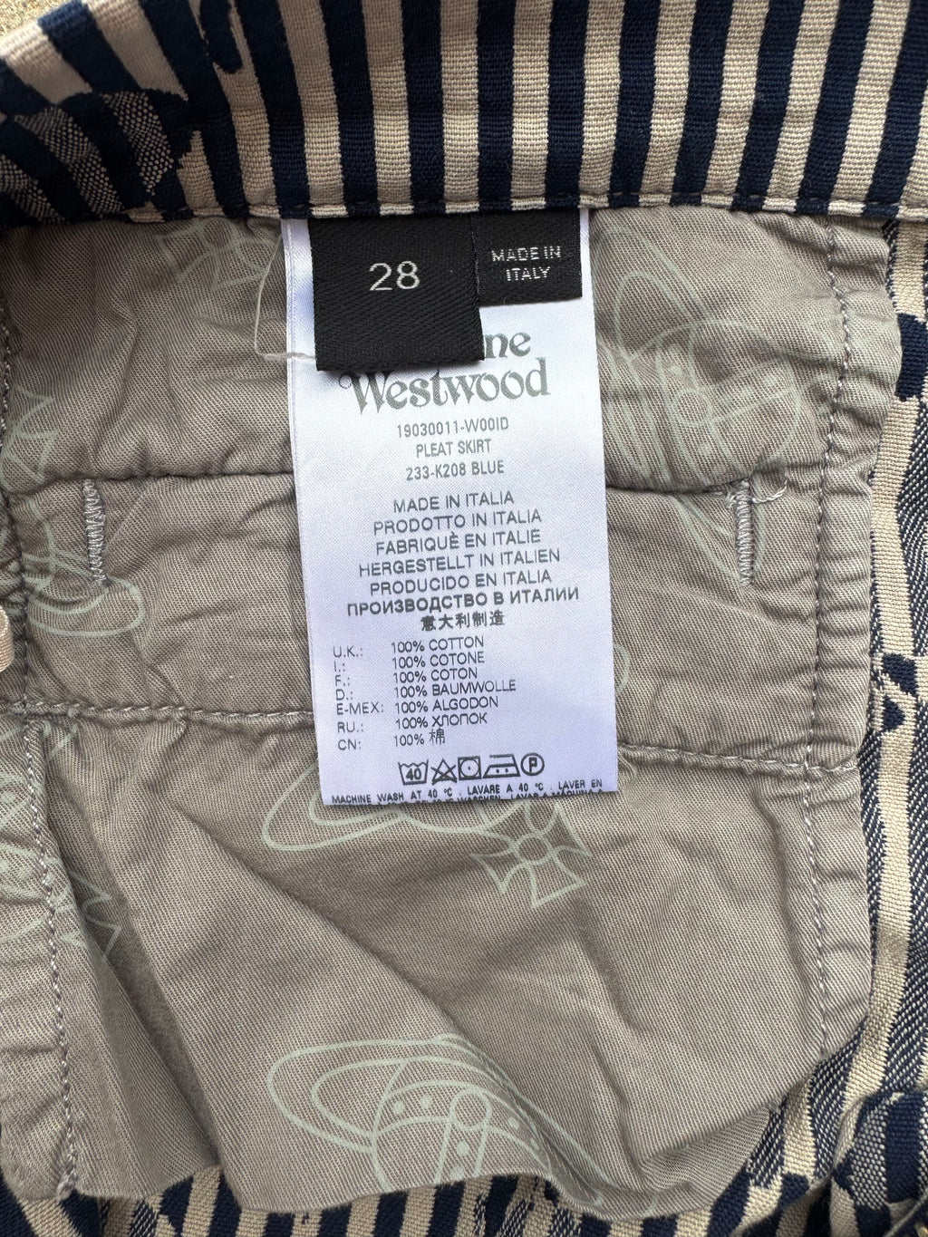 Vivienne Westwood Asymmetric Zip Skirt