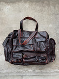 Antik Batik Distressed Leather Multi-Pocket Bag