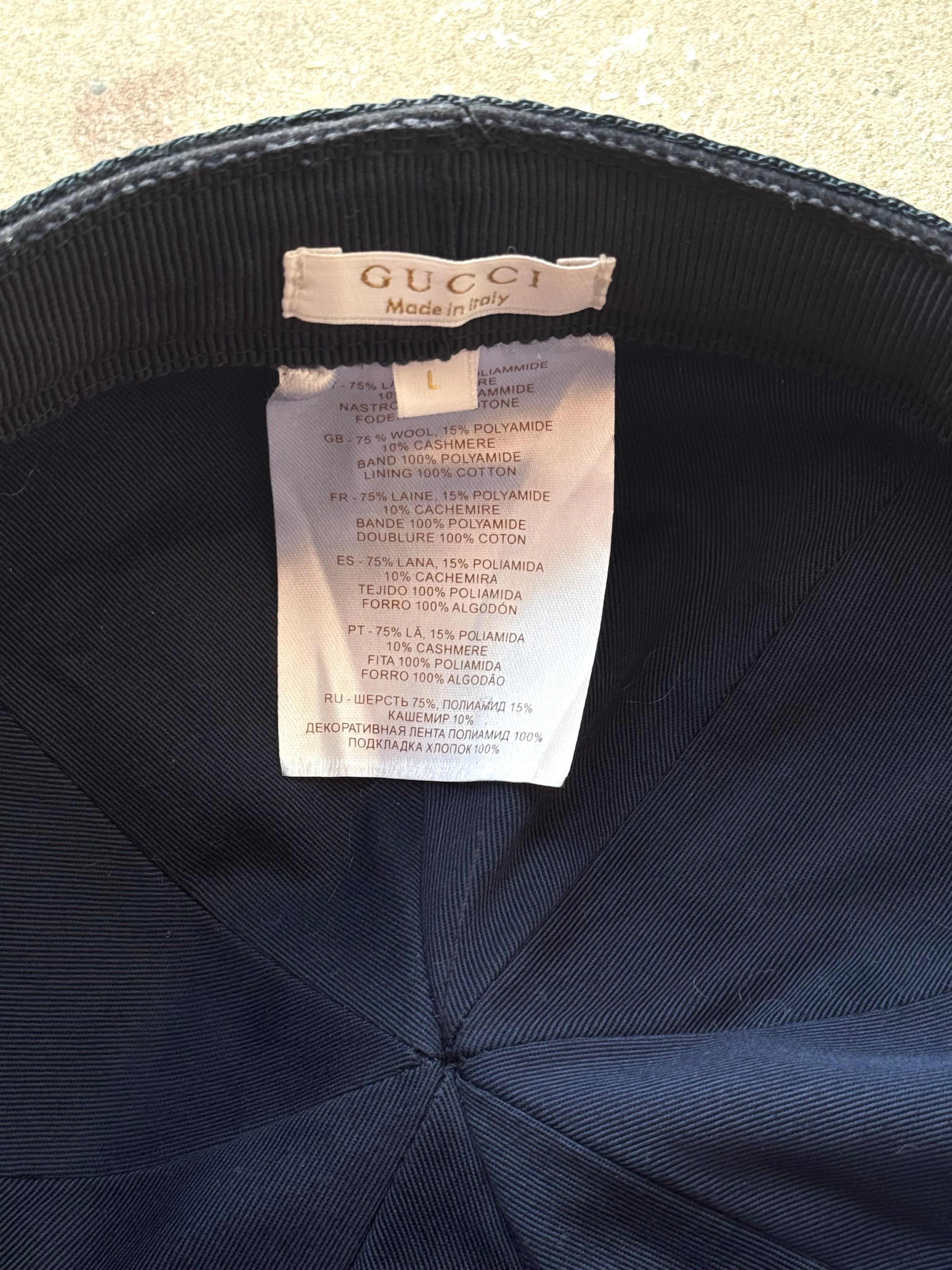Gucci Wool Cashmere Gavroche Cap