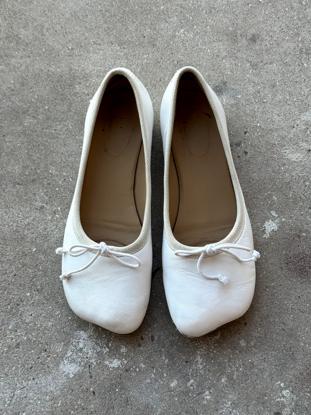 MM6 Maison Margiela Anatomic Leather Ballet Flats