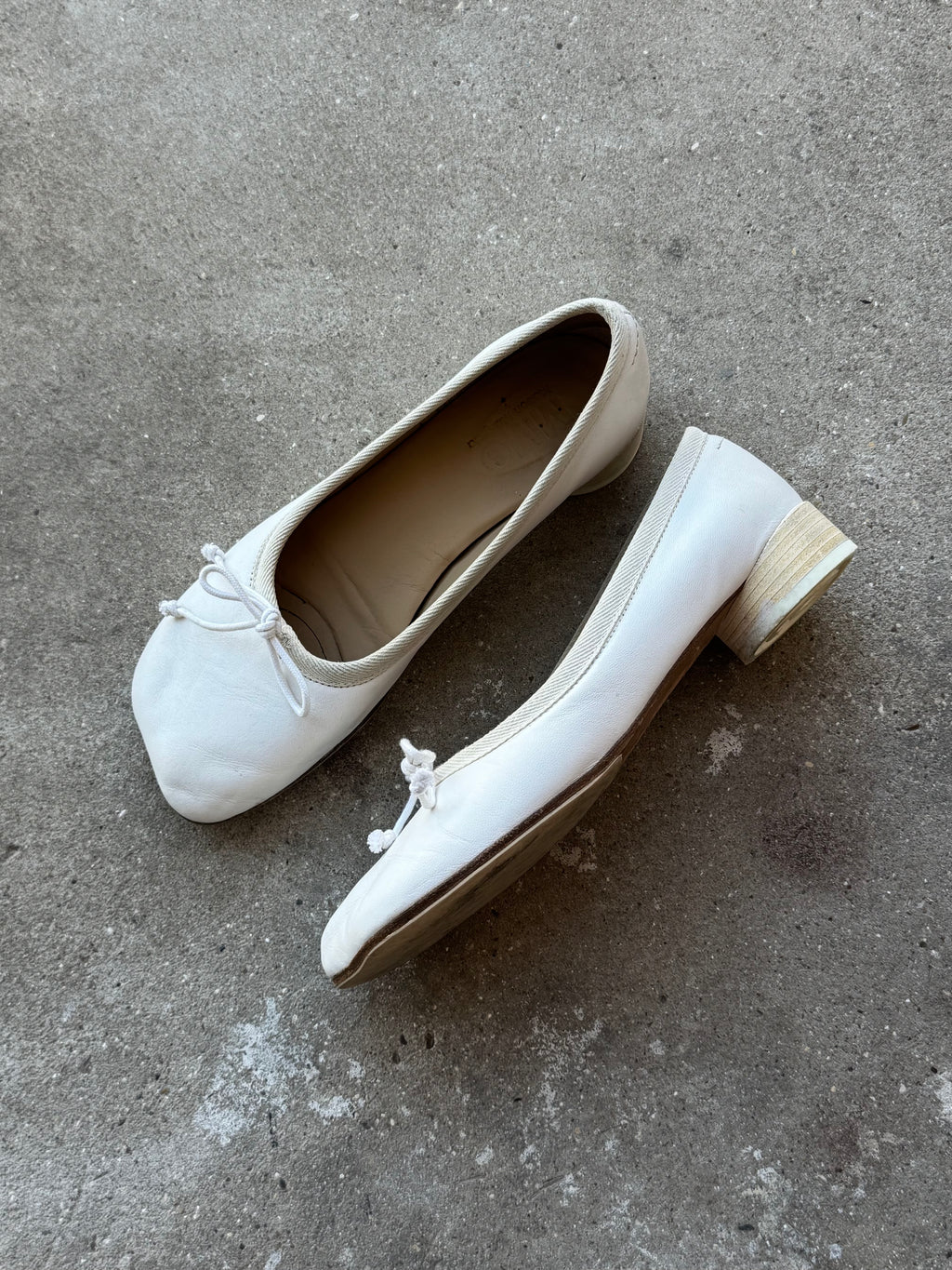 MM6 Maison Margiela Anatomic Leather Ballet Flats