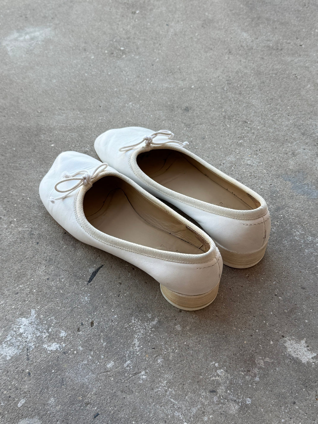 MM6 Maison Margiela Anatomic Leather Ballet Flats