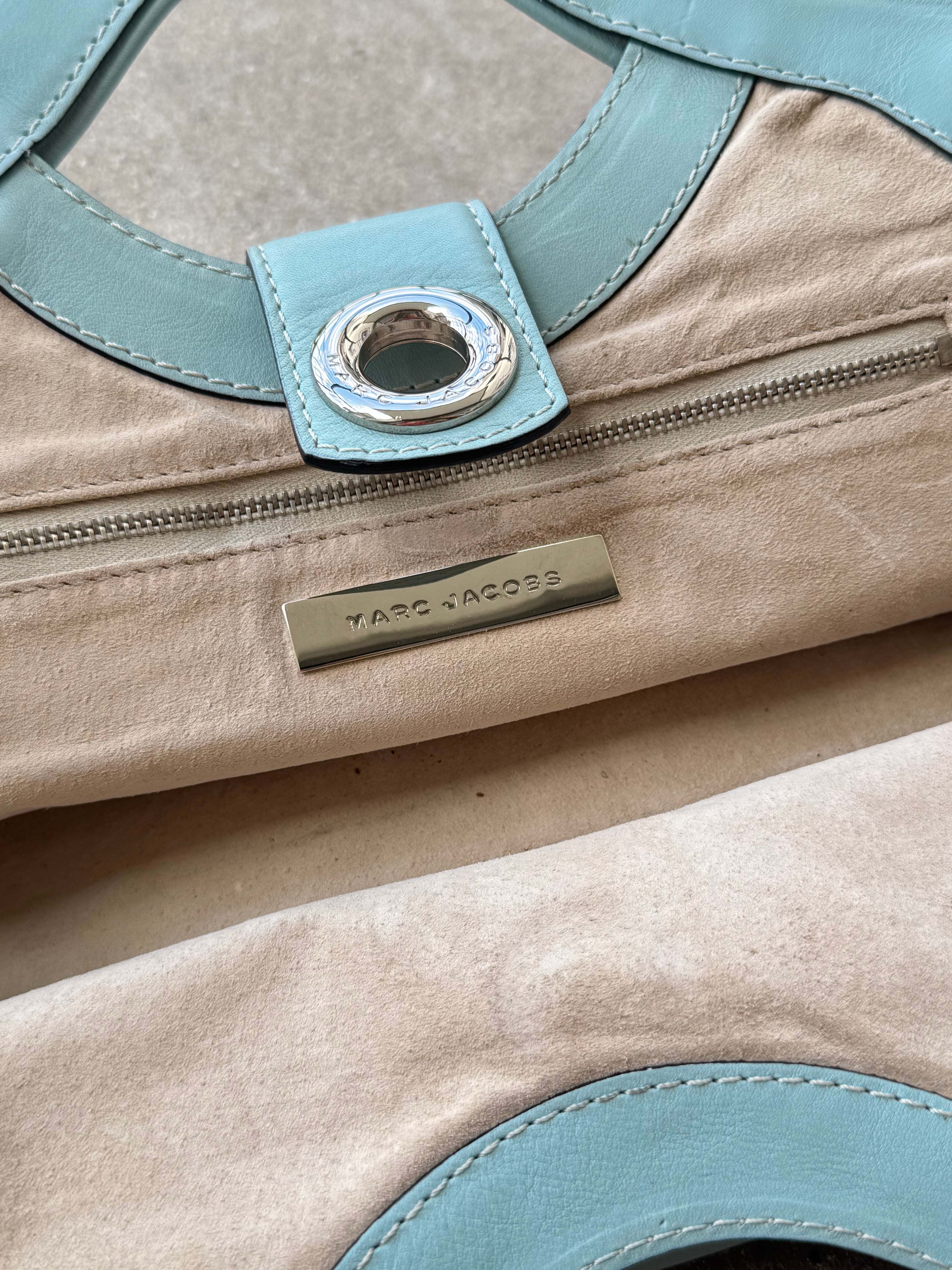Marc Jacobs Leather Doctor Bag Tiffany Blue
