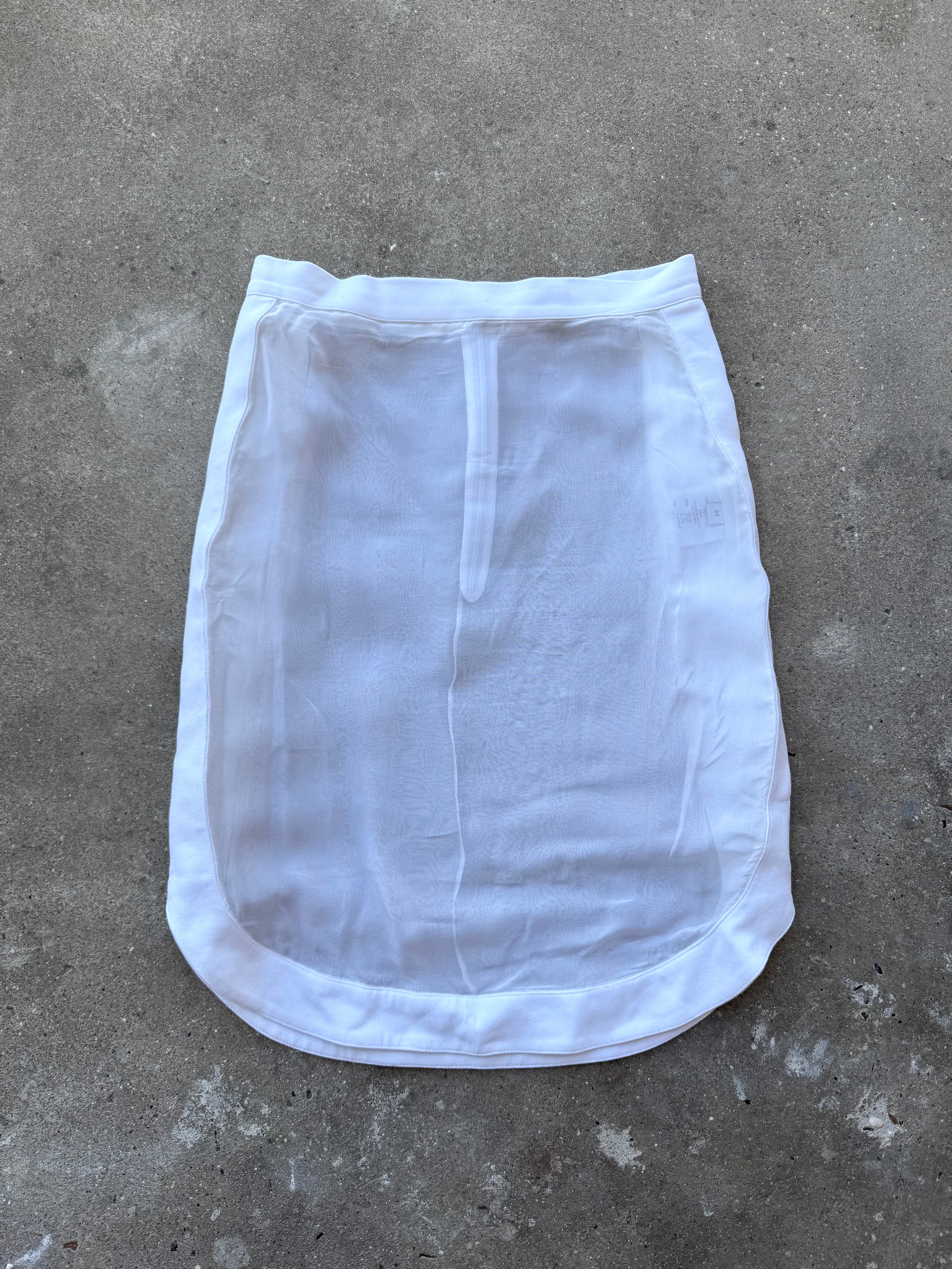 Givenchy Sheer Silk Pencil Skirt