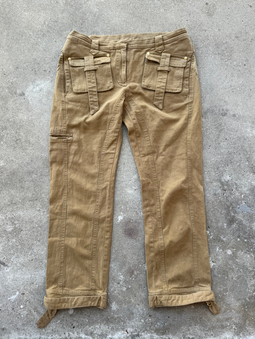 Roberto Cavalli Silk Utility Capri Pants