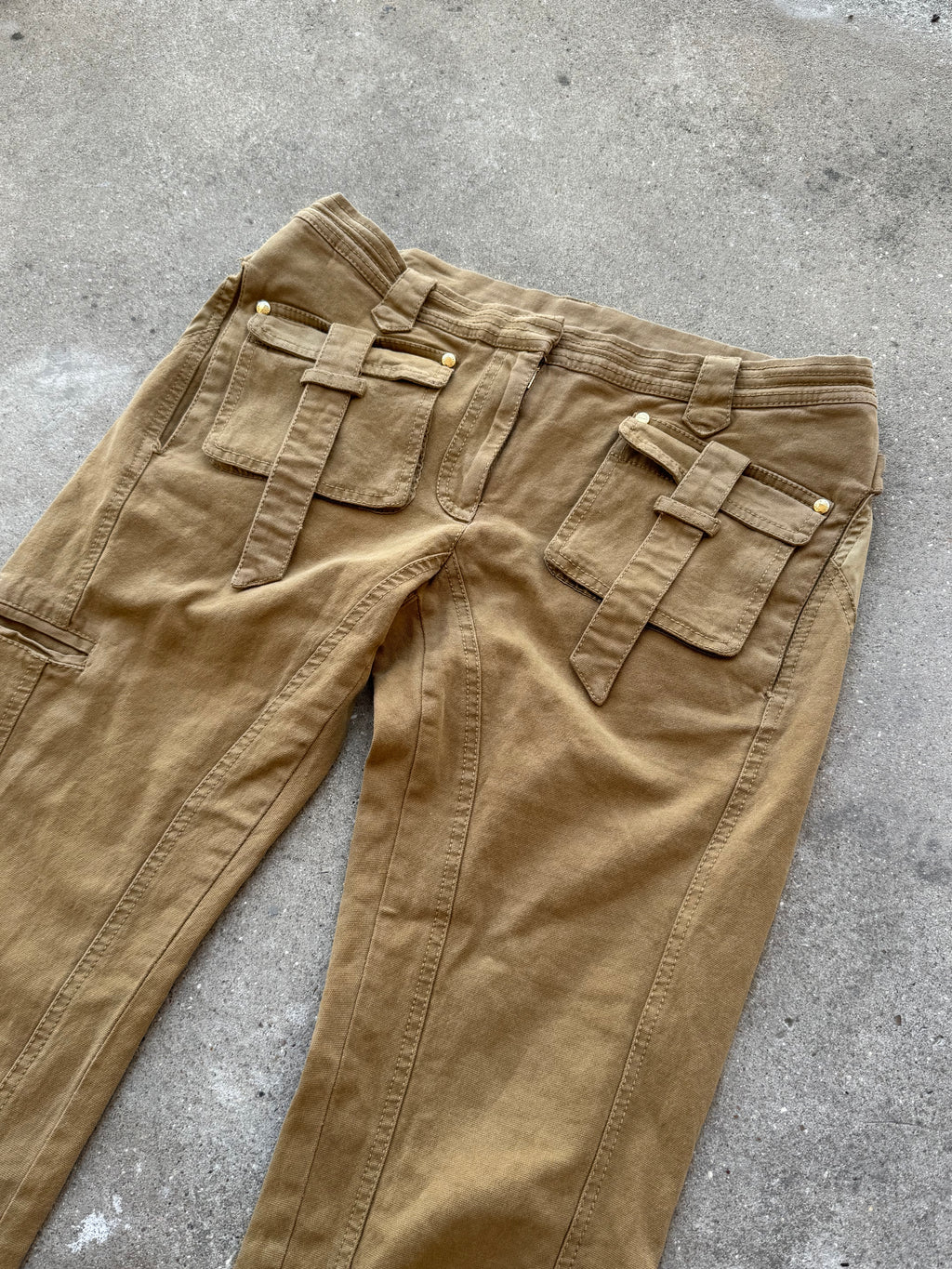 Roberto Cavalli Silk Utility Capri Pants