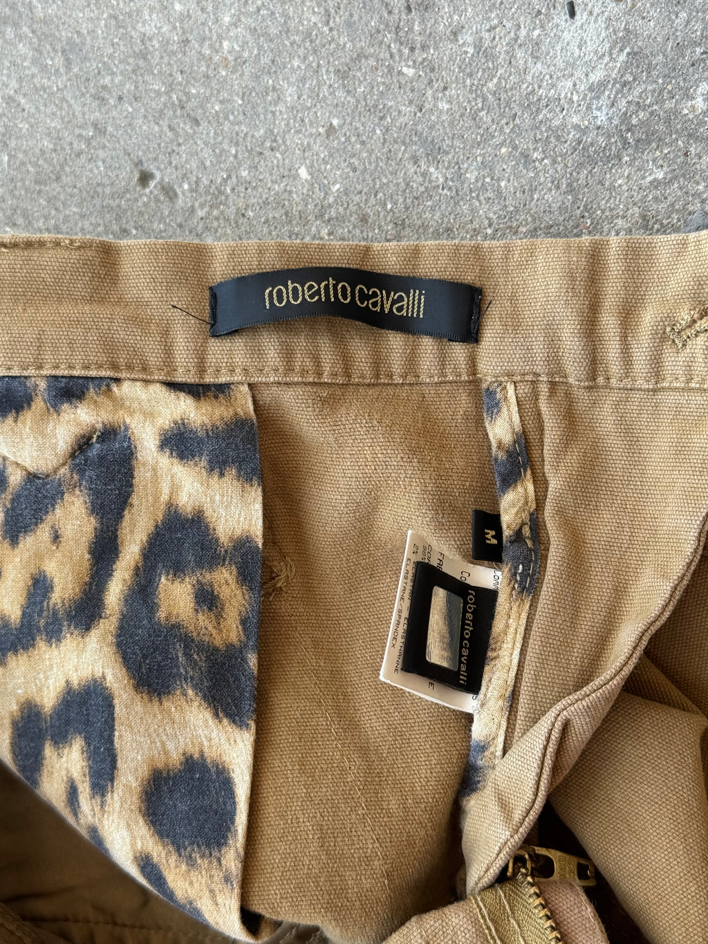 Roberto Cavalli Silk Utility Capri Pants