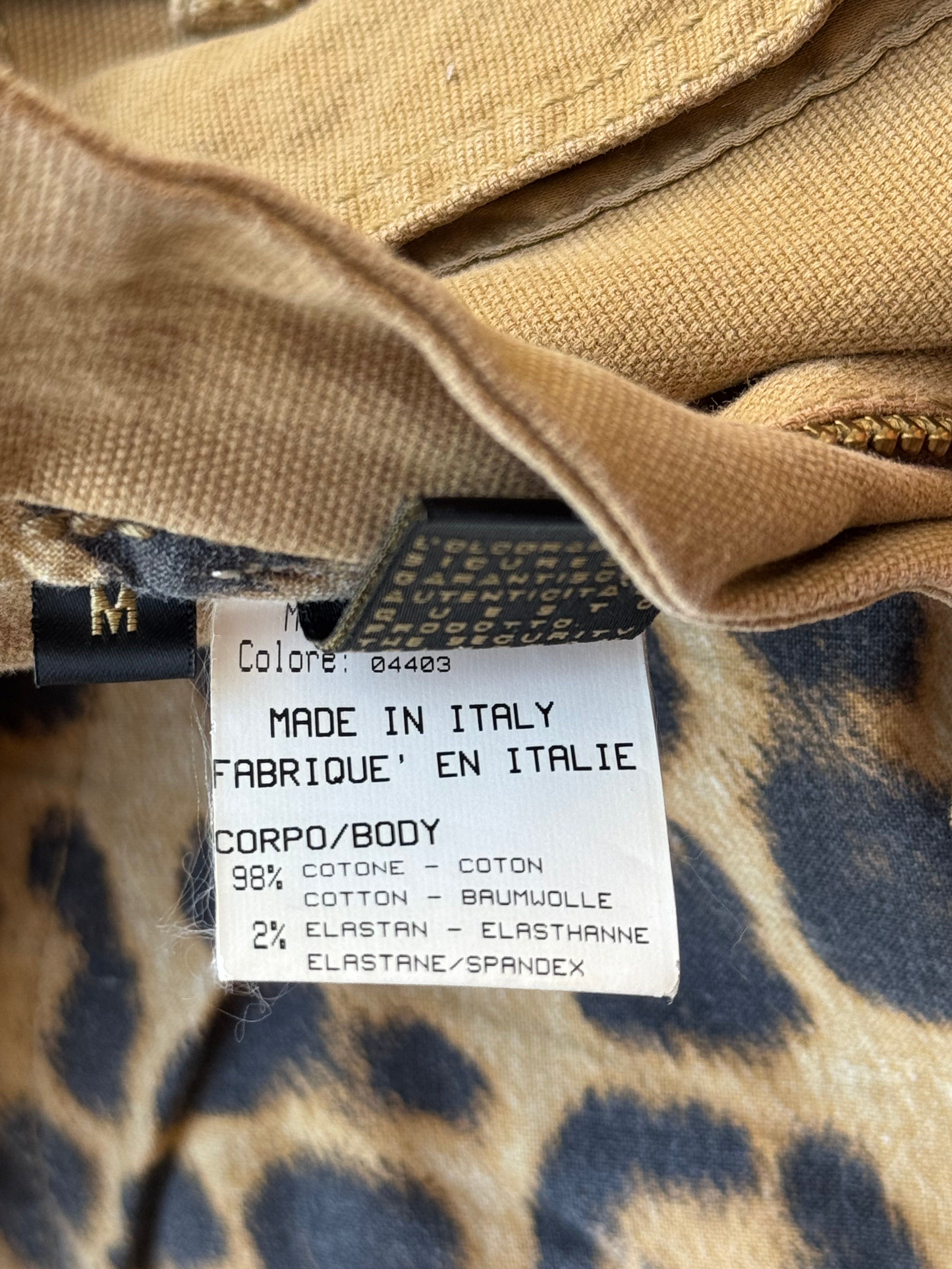 Roberto Cavalli Silk Utility Capri Pants