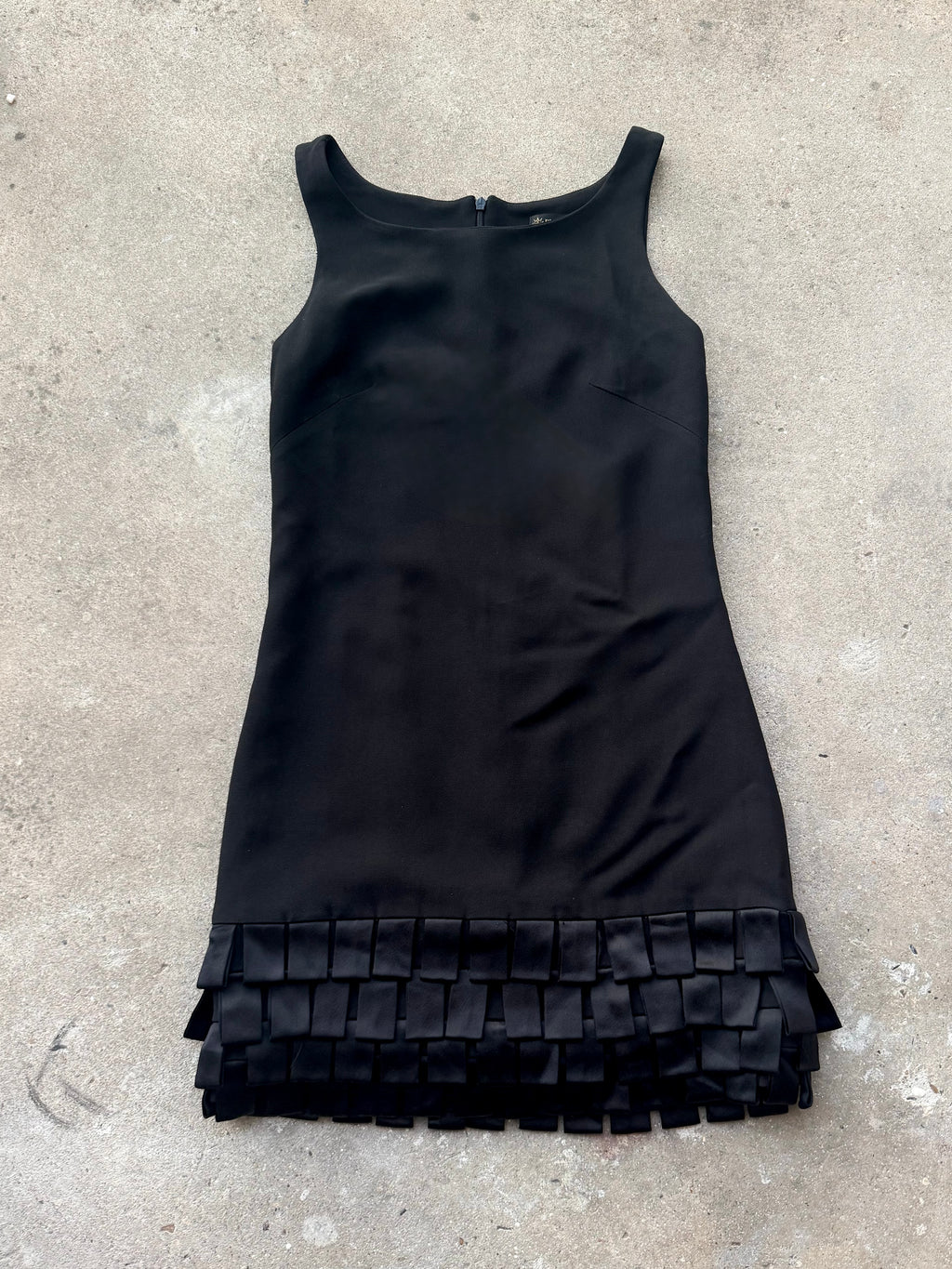 Plein Sud Textured Black Mini Dress