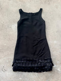 Plein Sud Textured Black Mini Dress