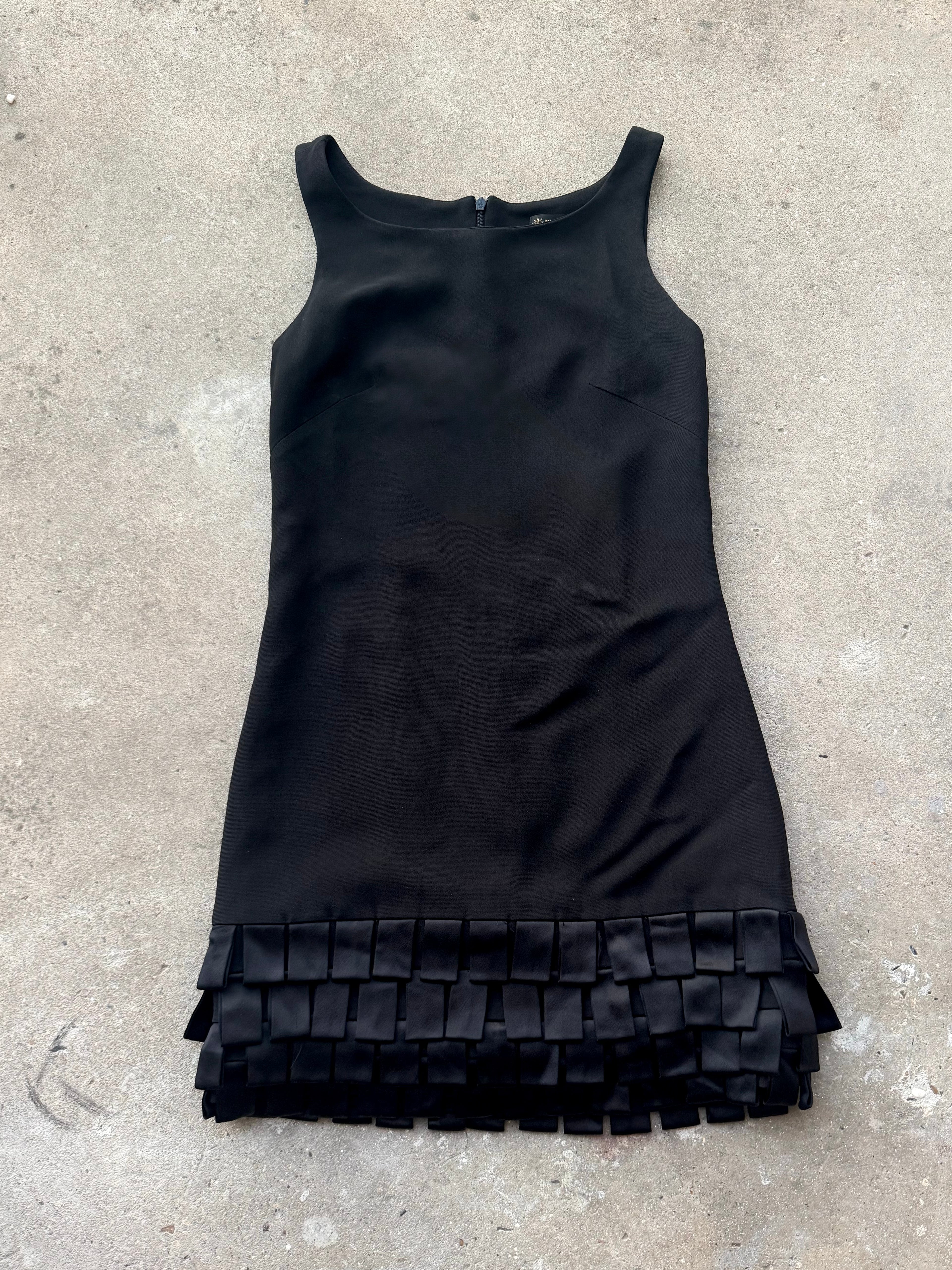 Plein Sud Textured Black Mini Dress