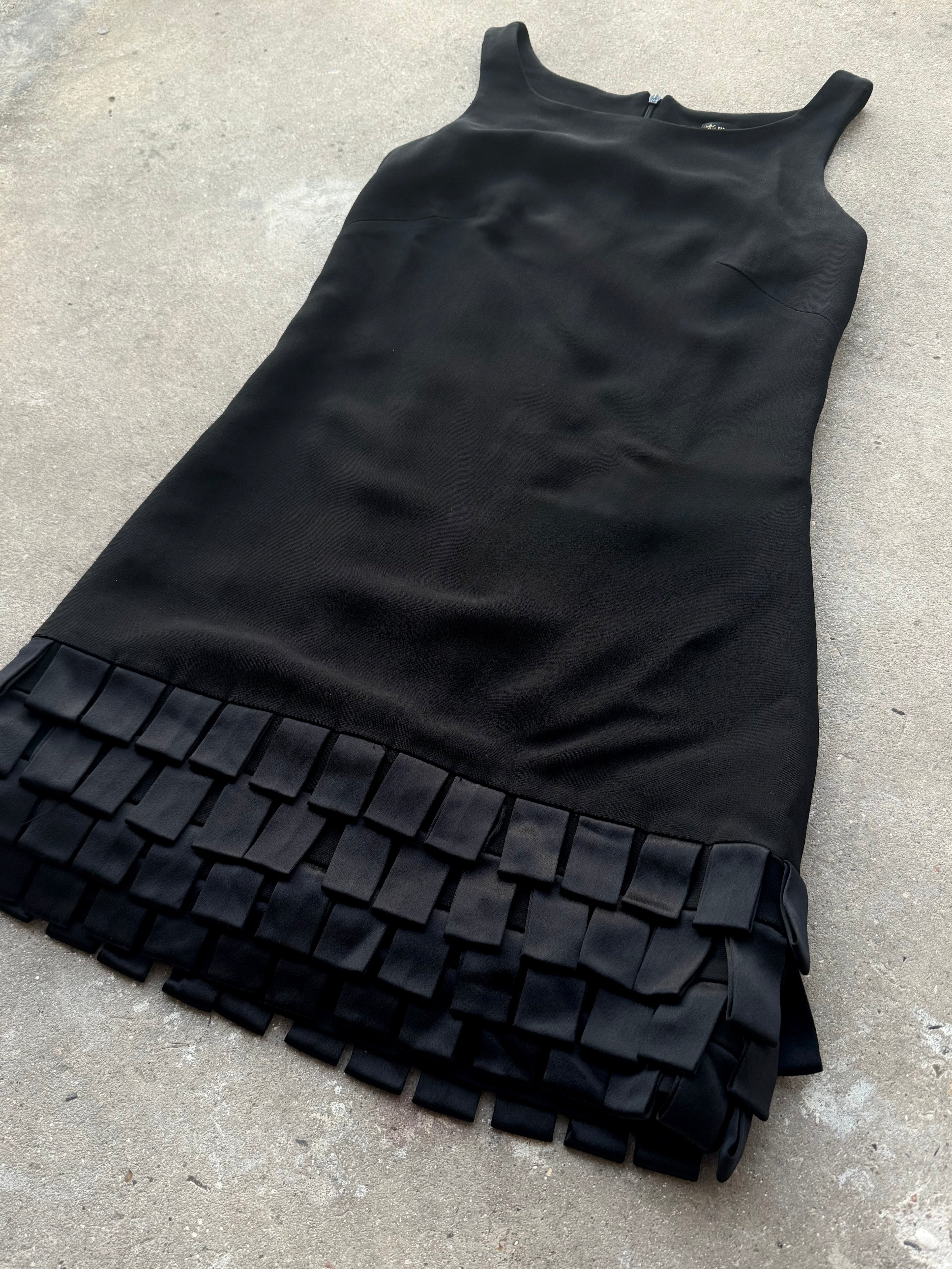 Plein Sud Textured Black Mini Dress