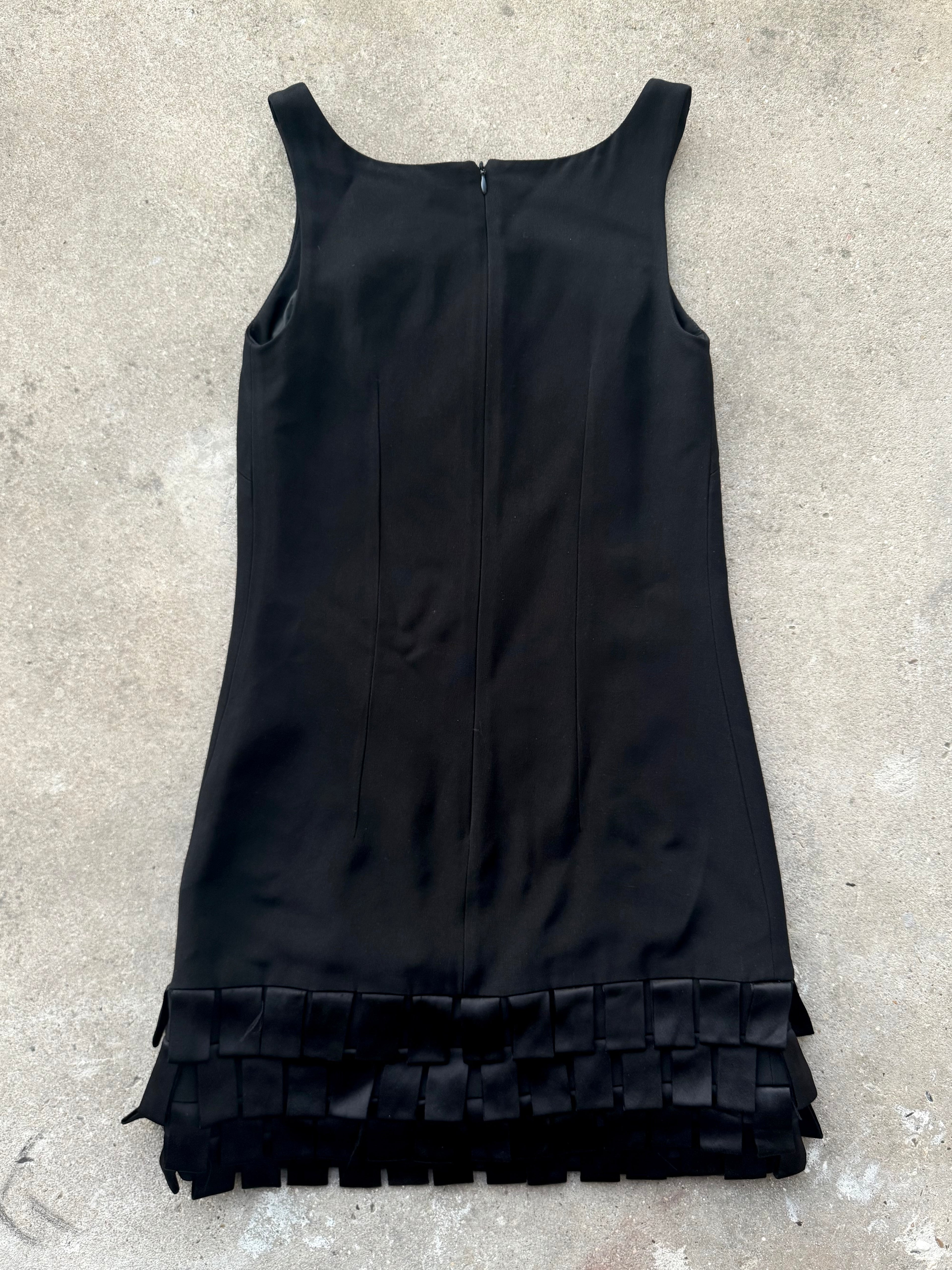 Plein Sud Textured Black Mini Dress