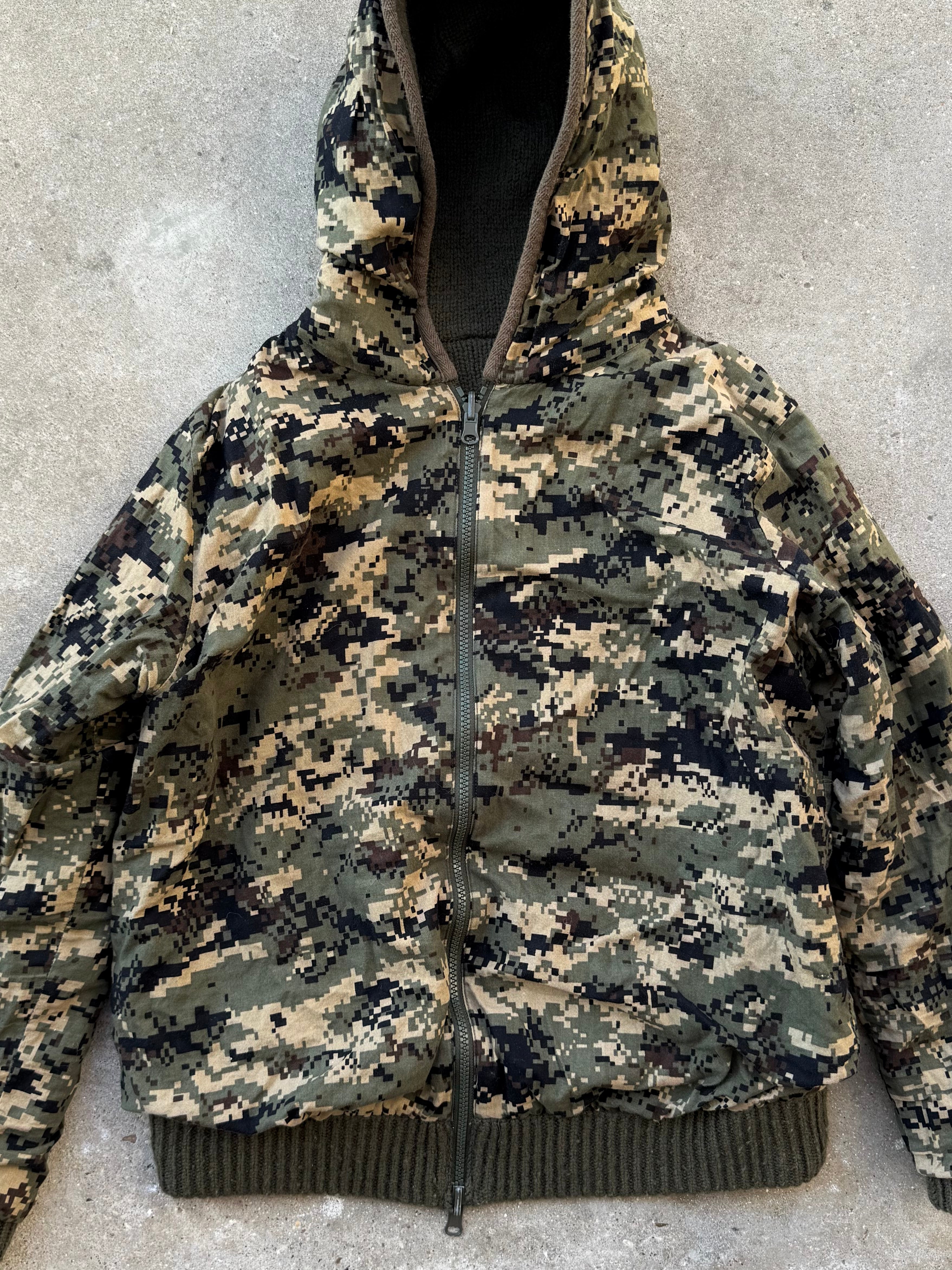 Vintage Reversible Military Wool Hoodie