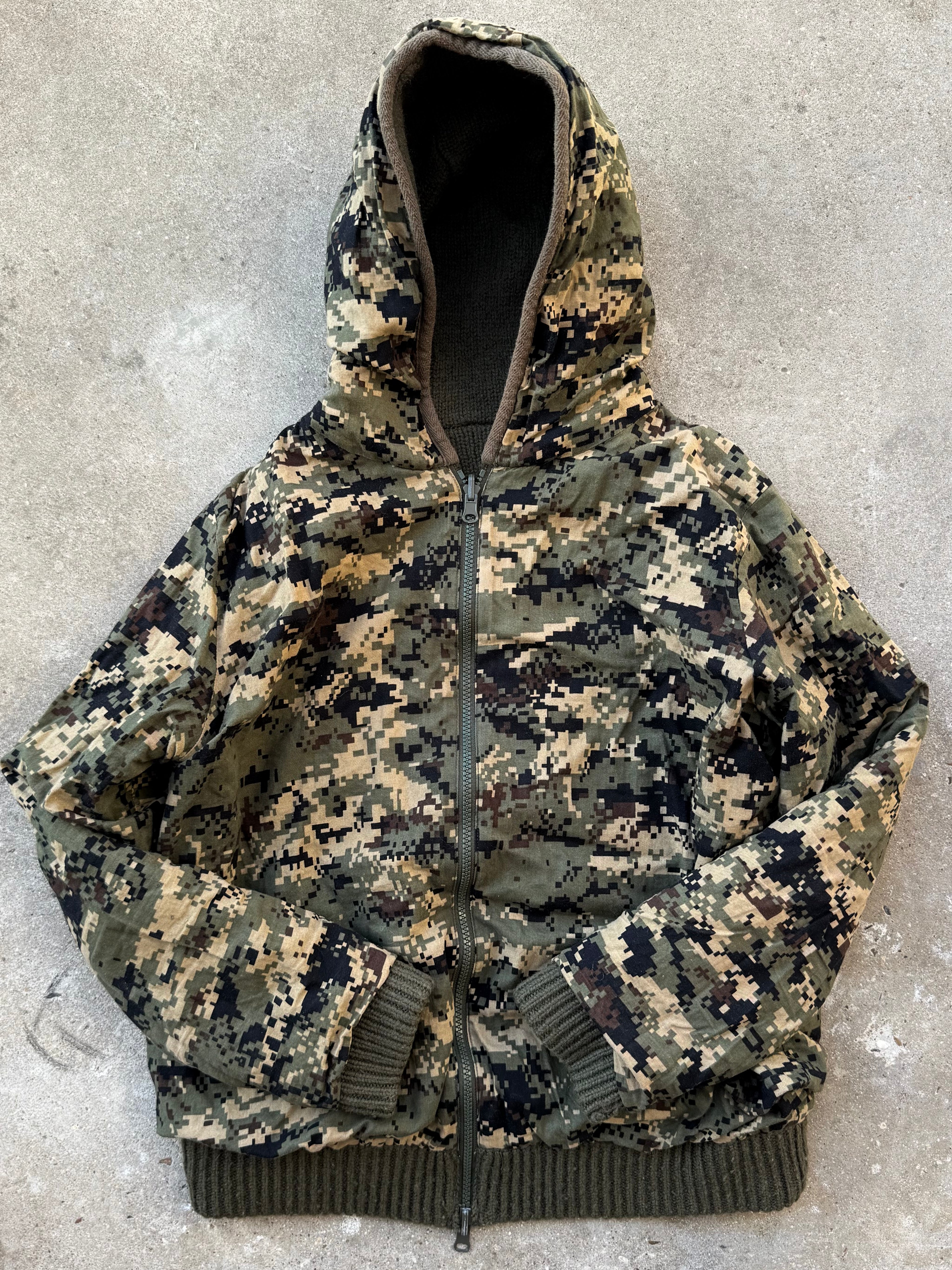 Vintage Reversible Military Wool Hoodie