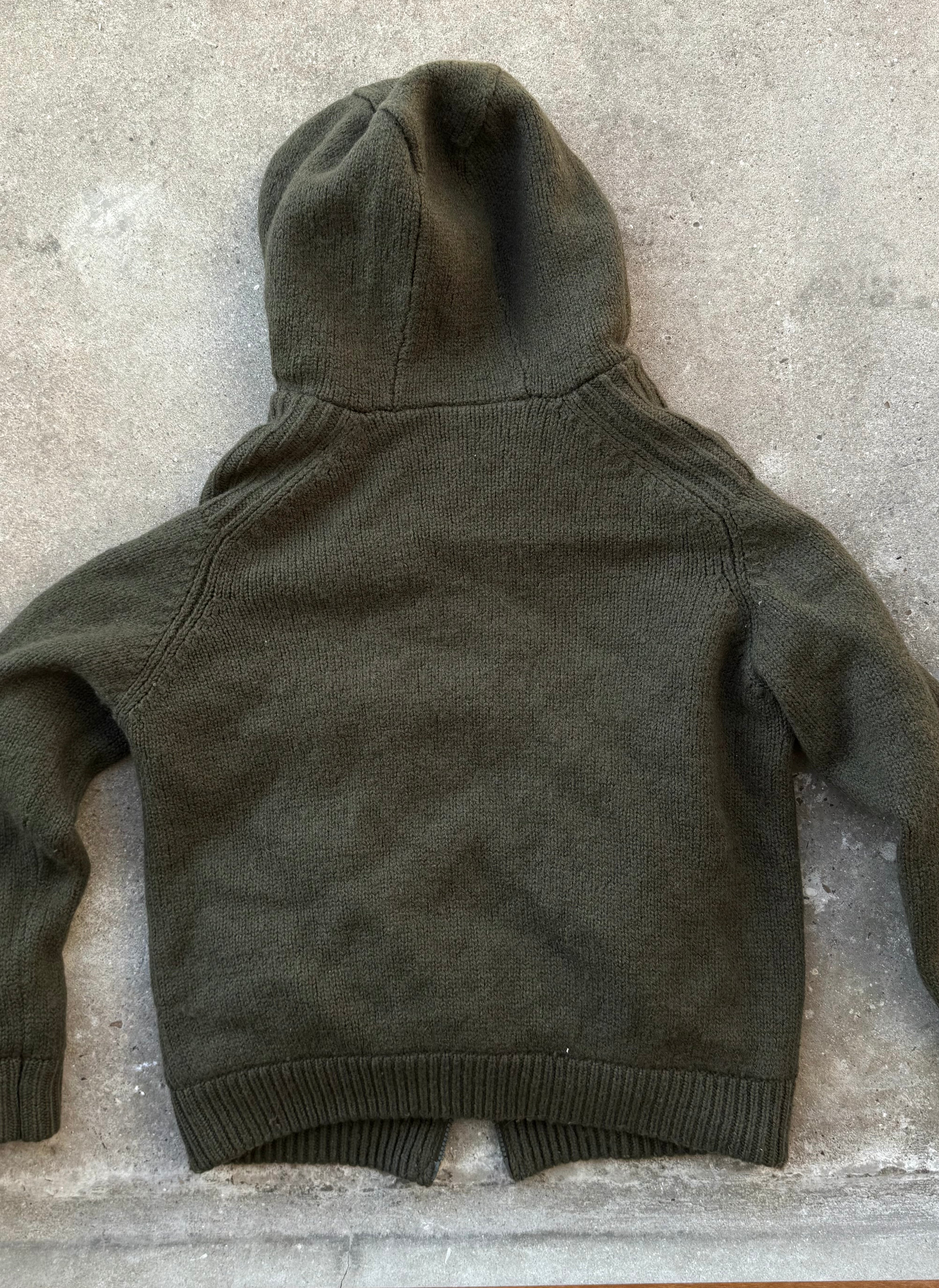 Vintage Reversible Military Wool Hoodie